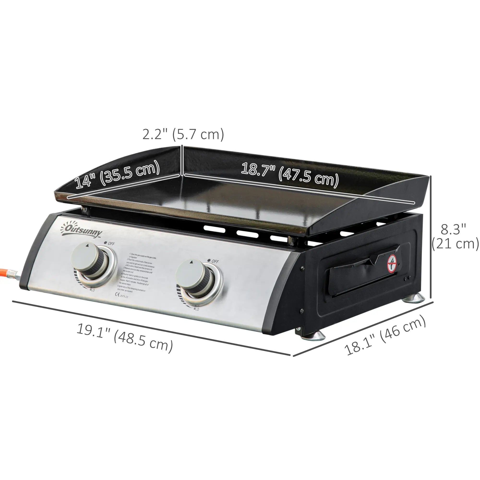 2 Burner Portable Tabletop Gas Grill, For Camping Picnic, Silver Propane Gas Grills at Gallery Canada