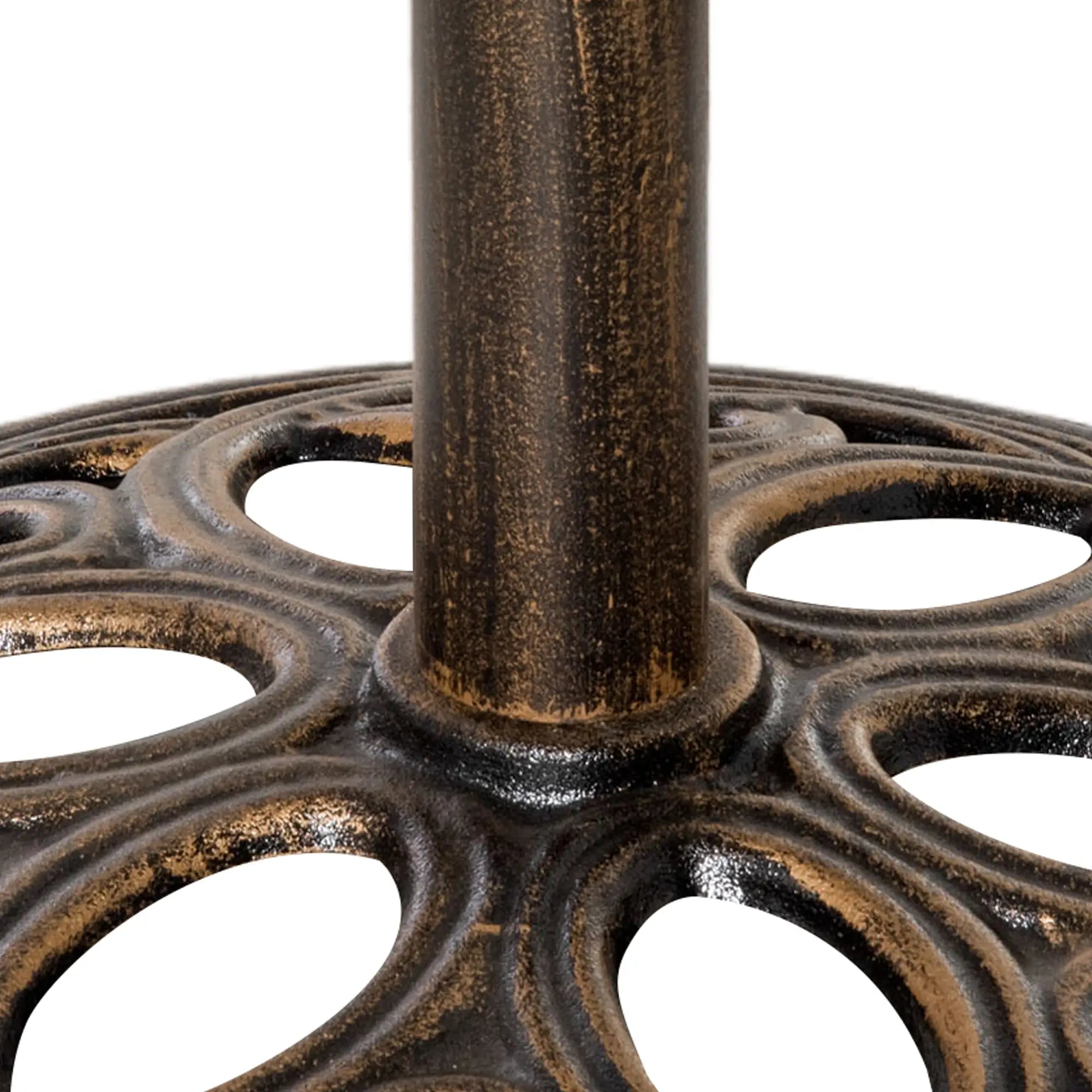 Round Cast Iron Umbrella Base Stand, Outdoor, Fit Dia. 1.5