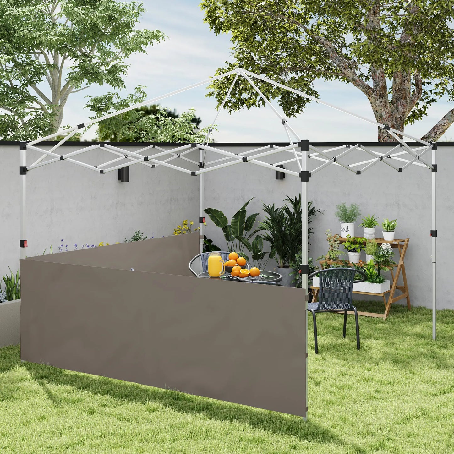 Canopy Sidewalls, 10' x 10' or 10' x 20', 2 PCS, Grey Gazebo Sidewalls at Gallery Canada