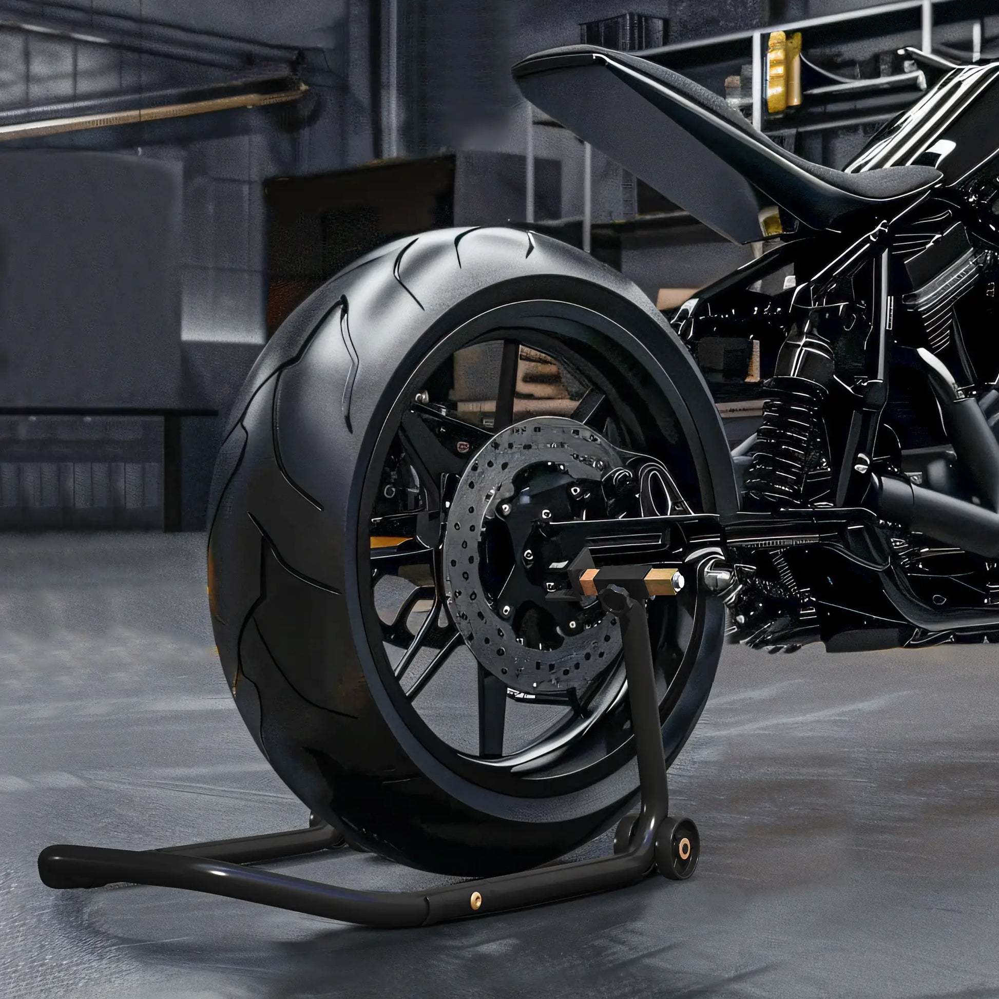 Convertible Motorcycle Stand, Front Rear Lift, 3 Adaptors, Black Automotive at Gallery Canada