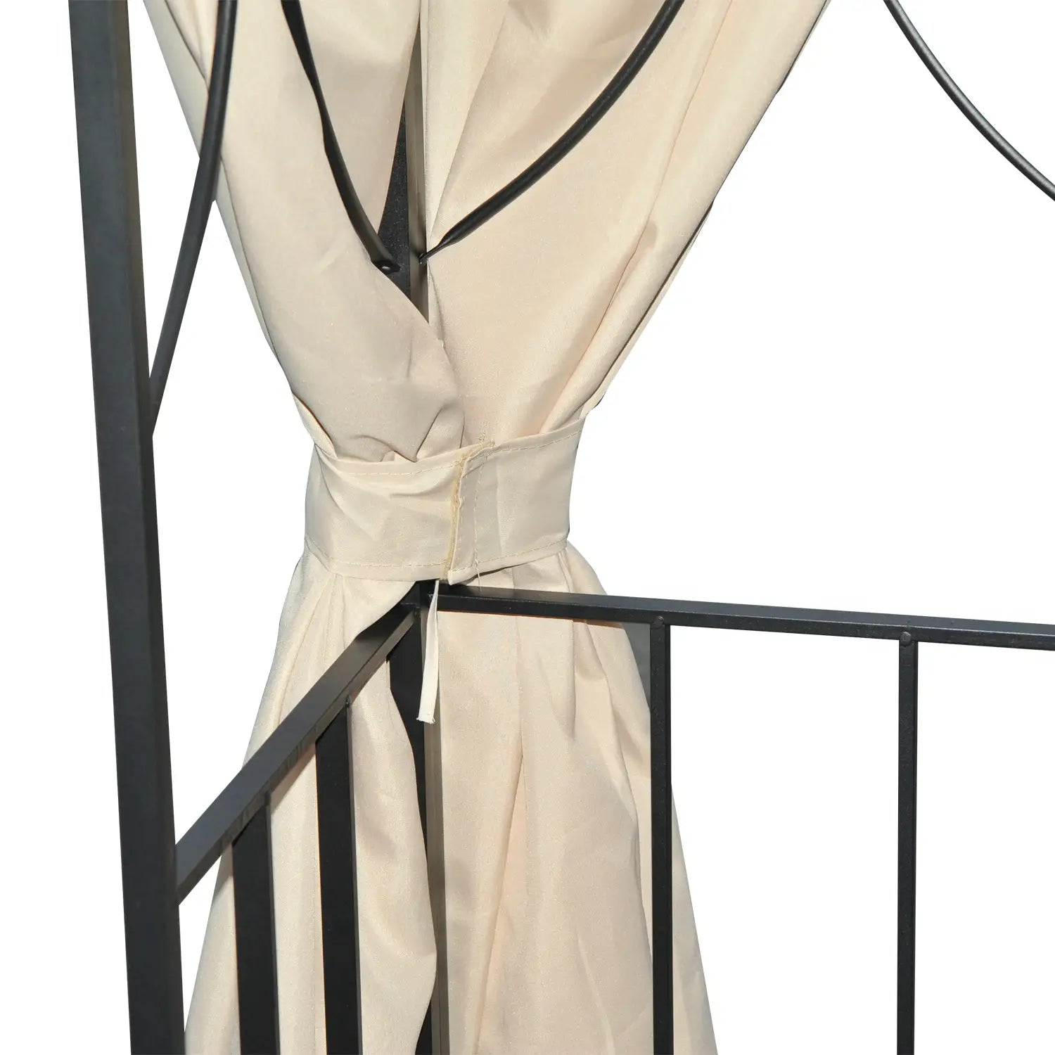 10' x 10' Patio Gazebo, Canopy Shelter with Double-Tier Roof, Cream White Gazebos at Gallery Canada