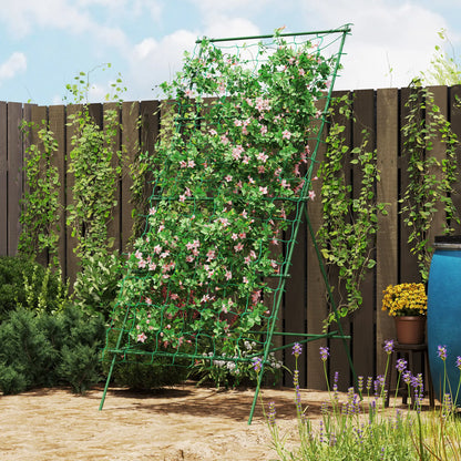 Adjustable A-Frame Garden Trellis, 20 Metal Clips, 4 Net Straps Plant Stands at Gallery Canada