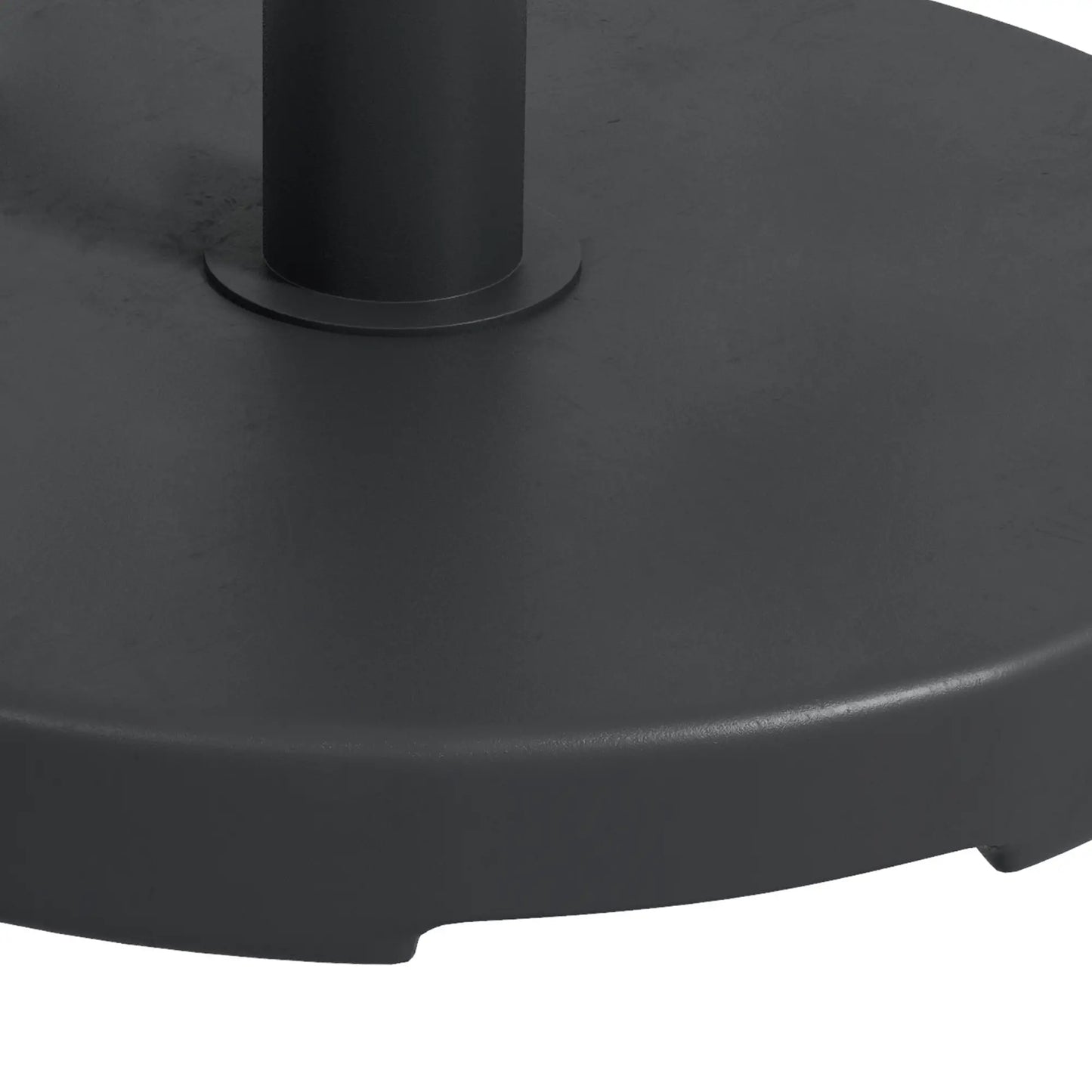 33 Lbs Concrete Parasol Base, 18.3" Round Umbrella Stand, Black Umbrella Bases at Gallery Canada