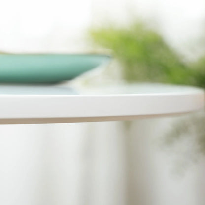 Modern Kitchen Table For 2, Round Dining Table With Steel Base, White Dining Tables at Gallery Canada