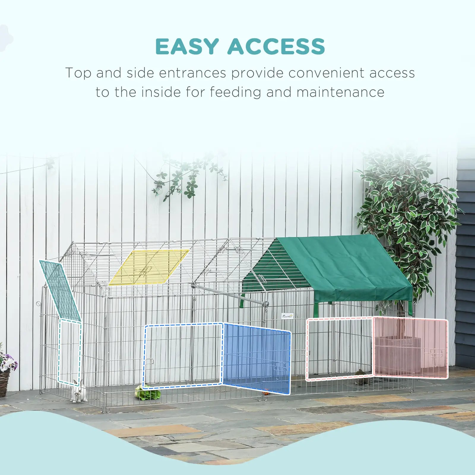 87x41x41-In Catio Rabbit Guinea Pig Cage, Small Animal Enclosure, Green Houses & Habitats at Gallery Canada