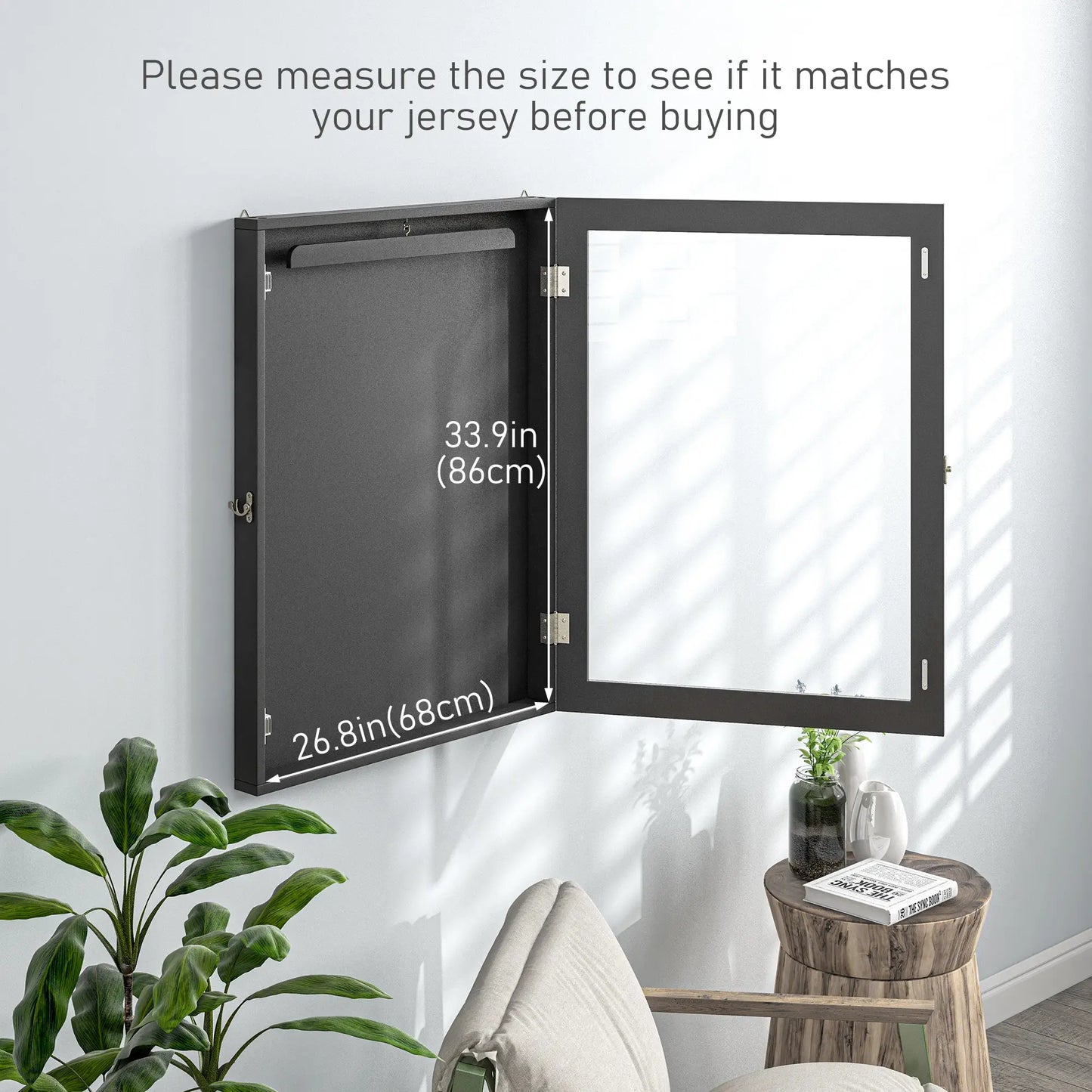 24" x 32" Hockey Jersey Frame, Jersey Shadow Box for Basketball Football Baseball, Black Jersey Display Cases at Gallery Canada