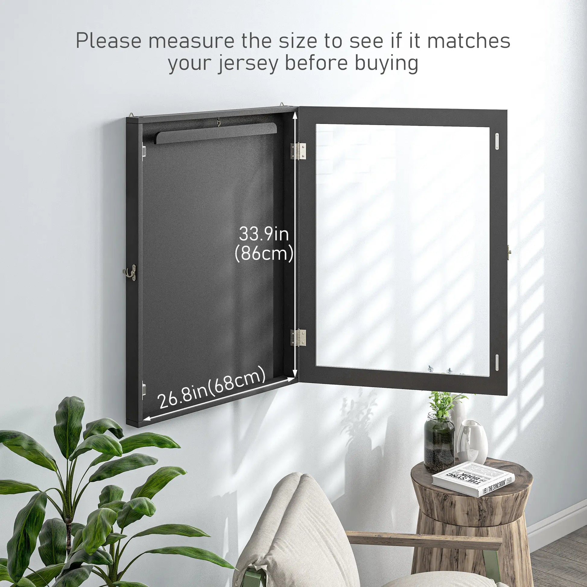 24" x 32" Hockey Jersey Frame, Jersey Shadow Box for Basketball Football Baseball, Black Jersey Display Cases at Gallery Canada