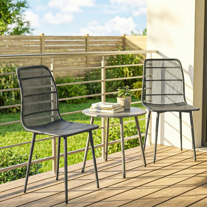 Outdoor Dining Chairs Set Of 4, Grey Patio Chairs at Gallery Canada