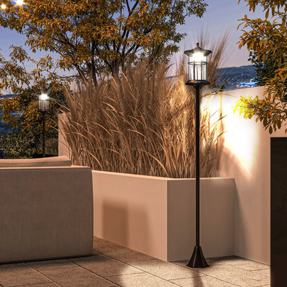 72" Solar Post Light, LED Outdoor Lamp, Waterproof IP44, 2 Pack, Cool White Solar Post Lamps at Gallery Canada