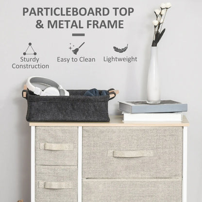7-Drawer Dresser, Metal Frame, Fabric, Light Grey Storage Cabinets at Gallery Canada