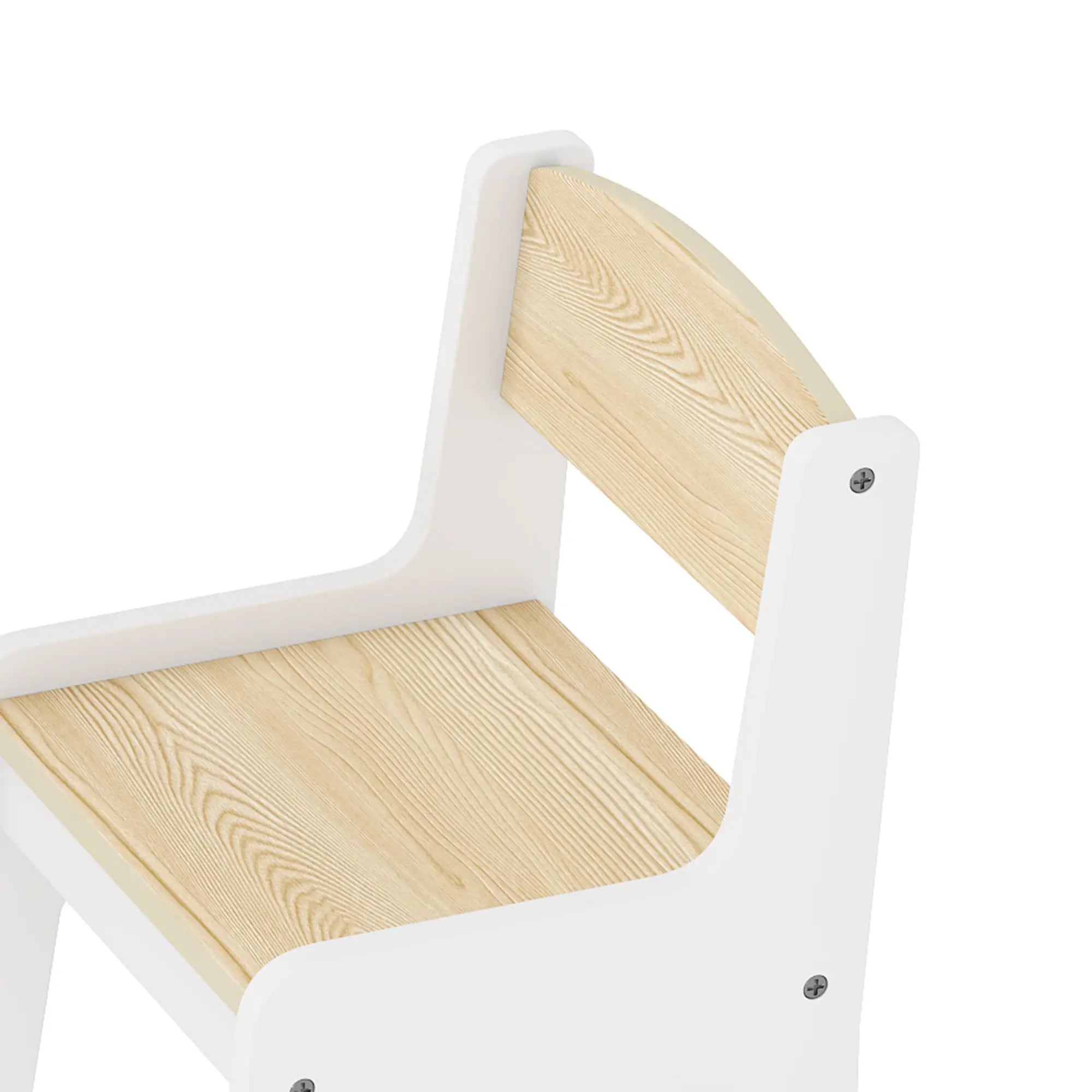 Kids Table and Chair Set, Study Desk with Shelf, White, White Kids Table Sets at Gallery Canada