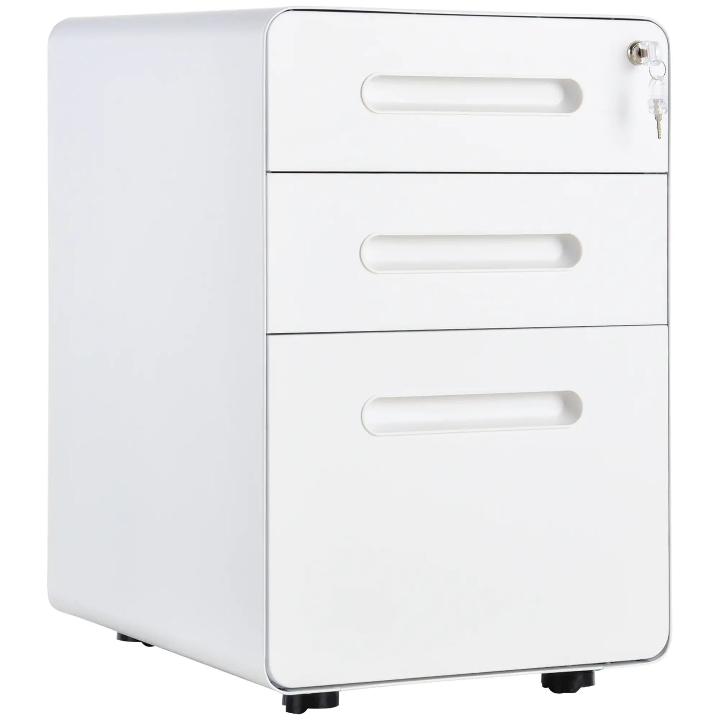 Lockable File Cabinet, Steel Filing Cabinet on Wheels for Legal, A4, Letter Size, Home Office Office Cabinets & Cupboards at Gallery Canada