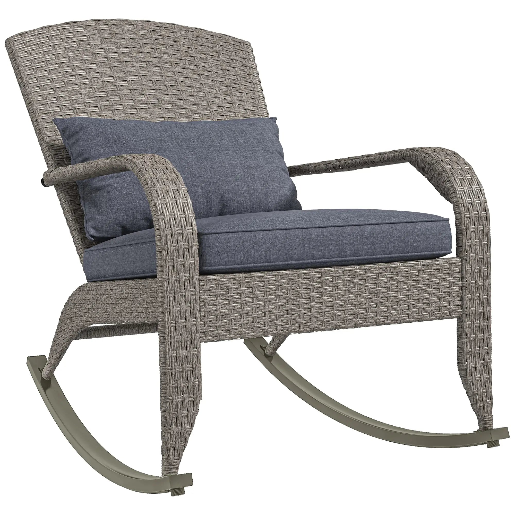 Adirondack Chair, Outdoor Wicker Rocking Chair, Grey Patio Chairs at Gallery Canada