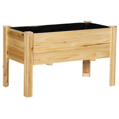 Raised Garden Bed Set of 3, Wood Planter Box, Outdoor Freestanding Raised Garden Beds at Gallery Canada