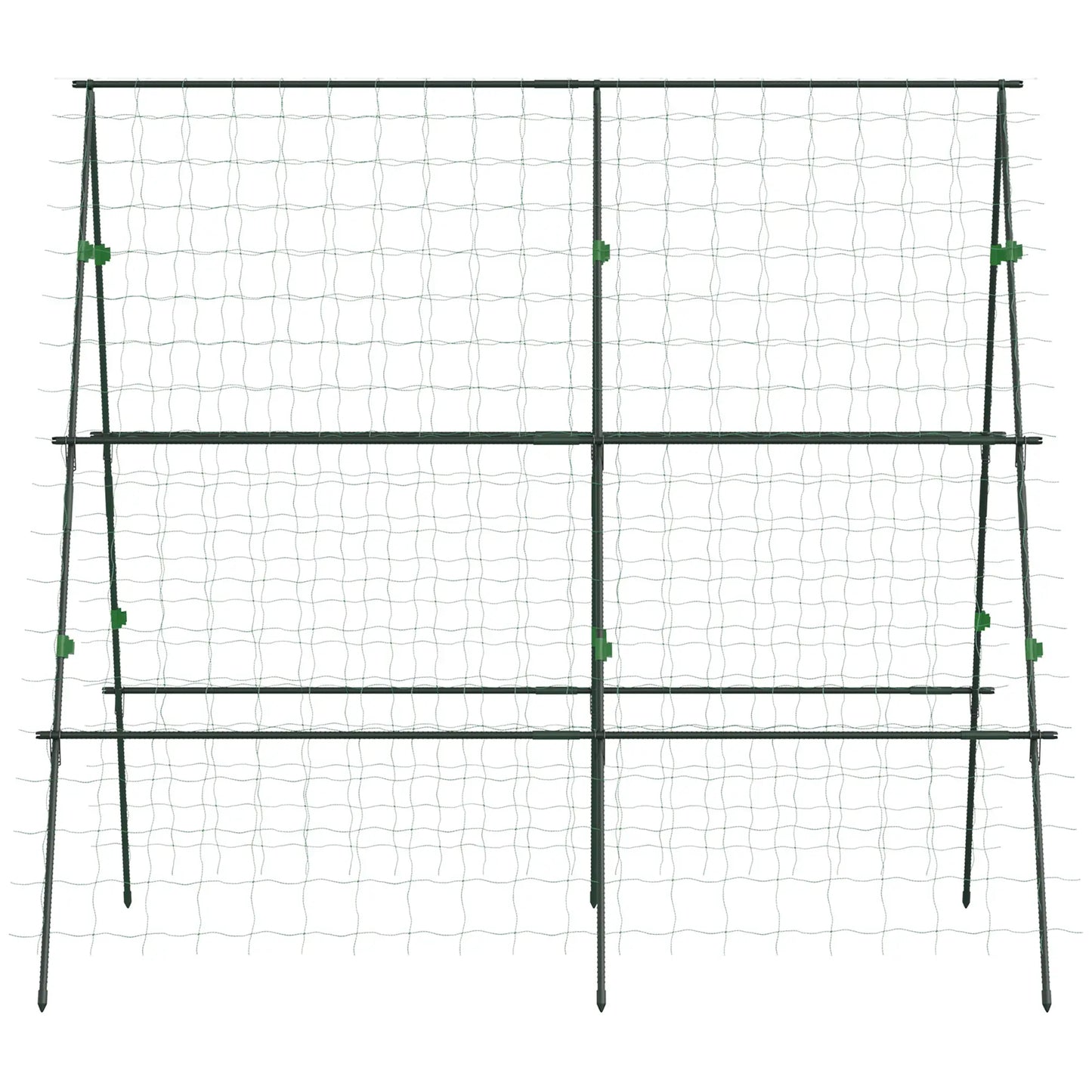 Metal Cucumber Trellis With Netting, A Frame Tomato Support, Green Plant Stands at Gallery Canada