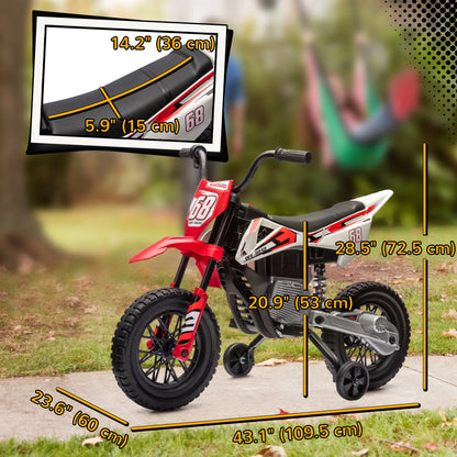 12V Kids Dirt Bike, Electric Motorcycle, Red Electric Motorcycles at Gallery Canada