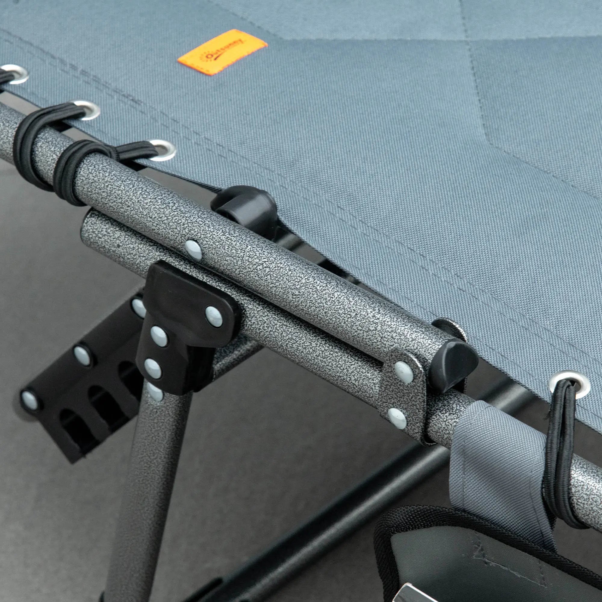 Outdoor Lounge Chair, Folding Chaise, Adjustable Backrest, Pillow, Pocket, Grey Lounger Chairs at Gallery Canada