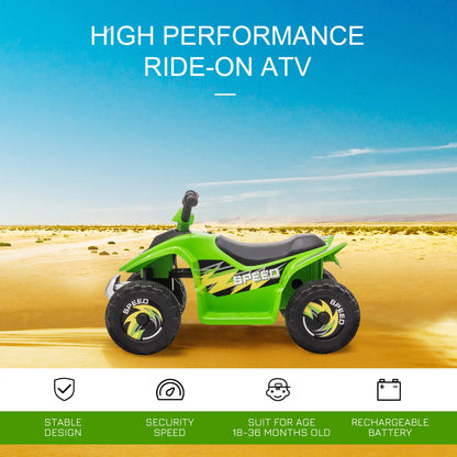 Kids Ride On ATV, 6V Battery Powered, 18-36 Months, Green Electric Toy Cars at Gallery Canada