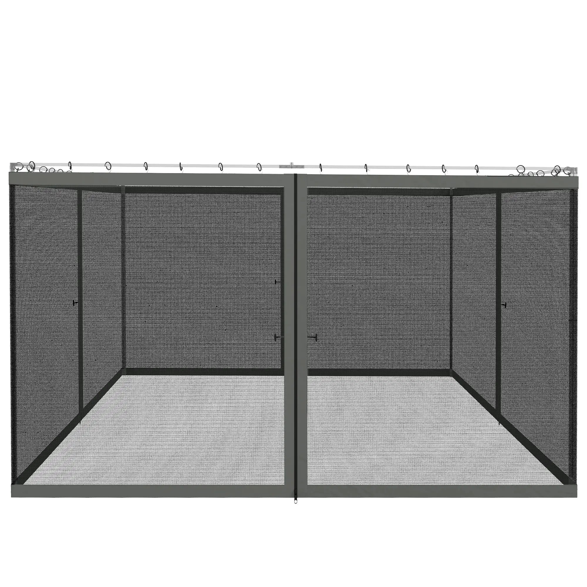 Replacement Mosquito Netting, Gazebo 12' x 12', Black Screen Walls, Zippers, Black Gazebos at Gallery Canada