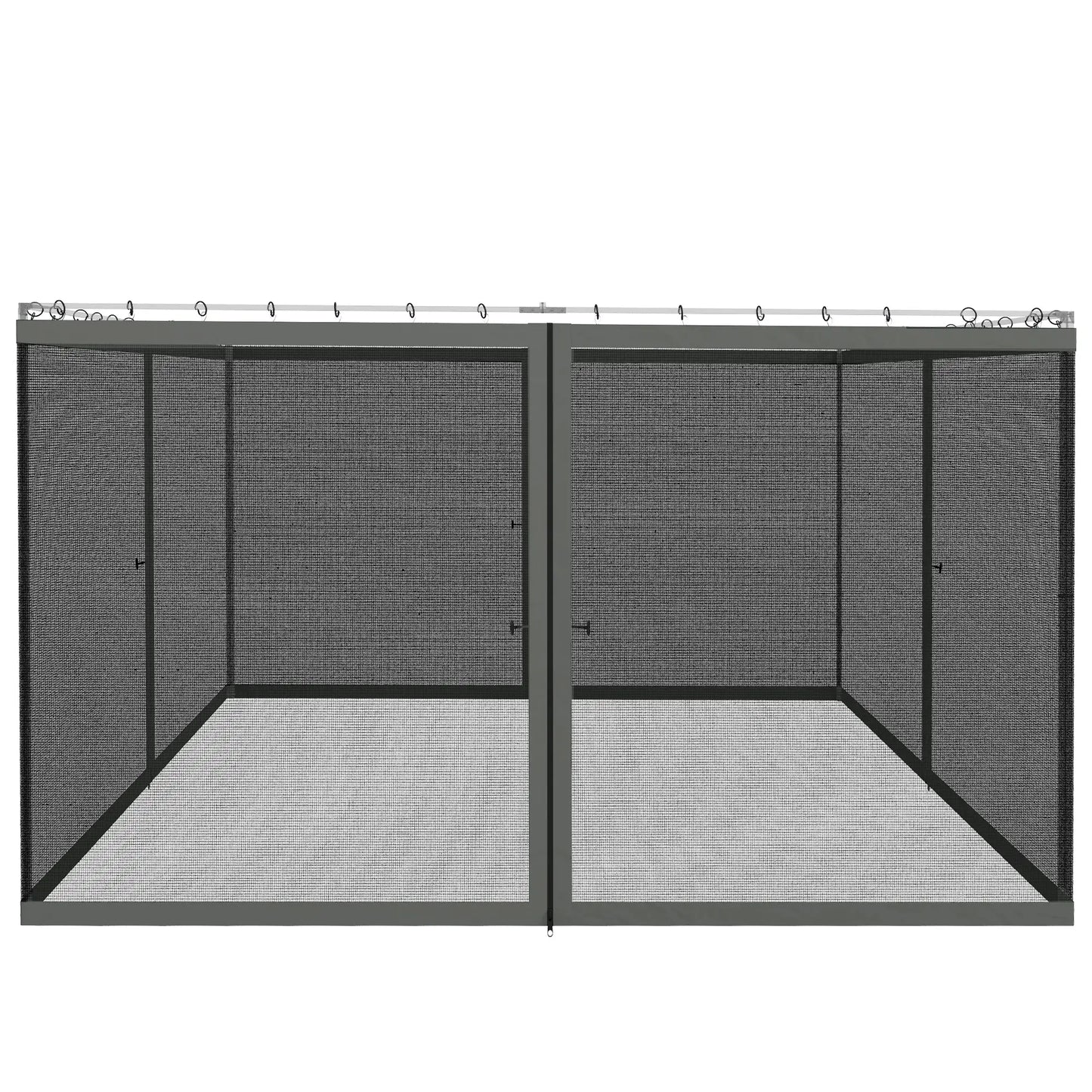 Replacement Mosquito Netting, Gazebo 12' x 12', Black Screen Walls, Zippers, Black Gazebos at Gallery Canada