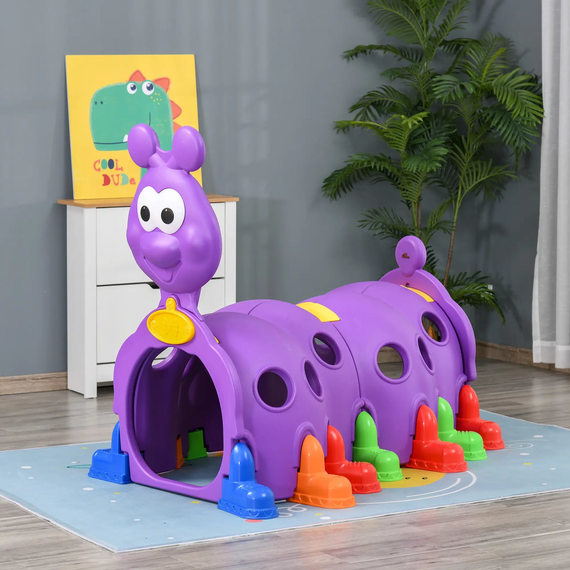Lion Design Kids Tunnel, 3-6 Years, Purple Children's Play Tunnels at Gallery Canada