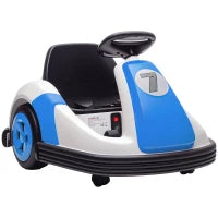 6V Bumper Car, Electric Kids Car, Slow Start, 360 Spin, Blue