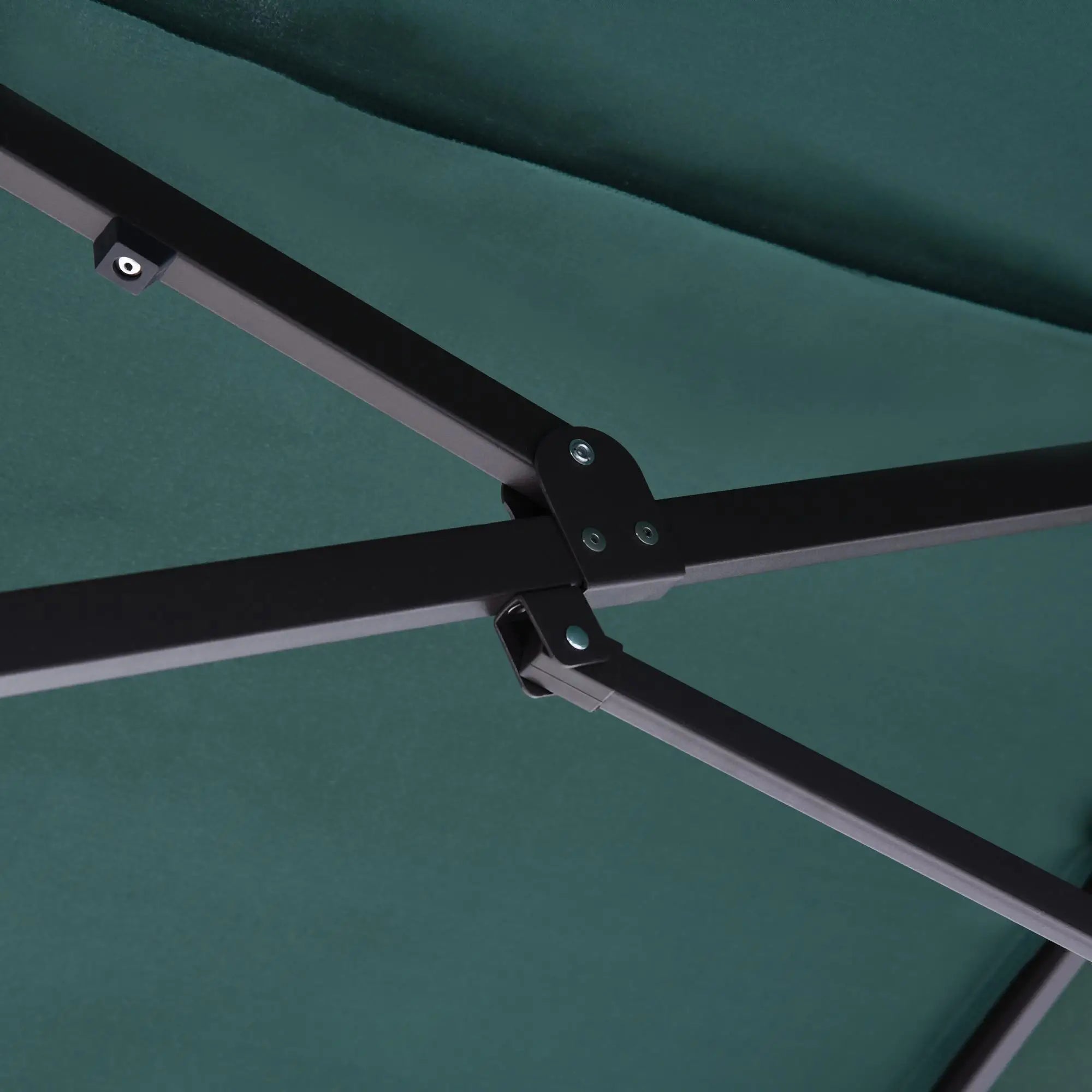 15ft Double-Sided Patio Umbrella, Dark Green Sun Umbrellas at Gallery Canada