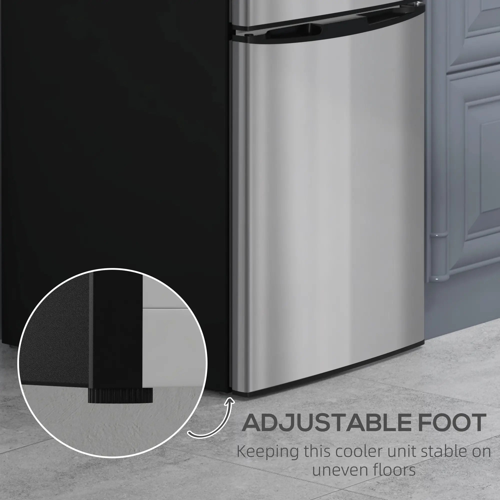 3.2 Cu Ft Compact Refrigerator, Mini Fridge with Freezer, Silver Small Kitchen Appliances at Gallery Canada