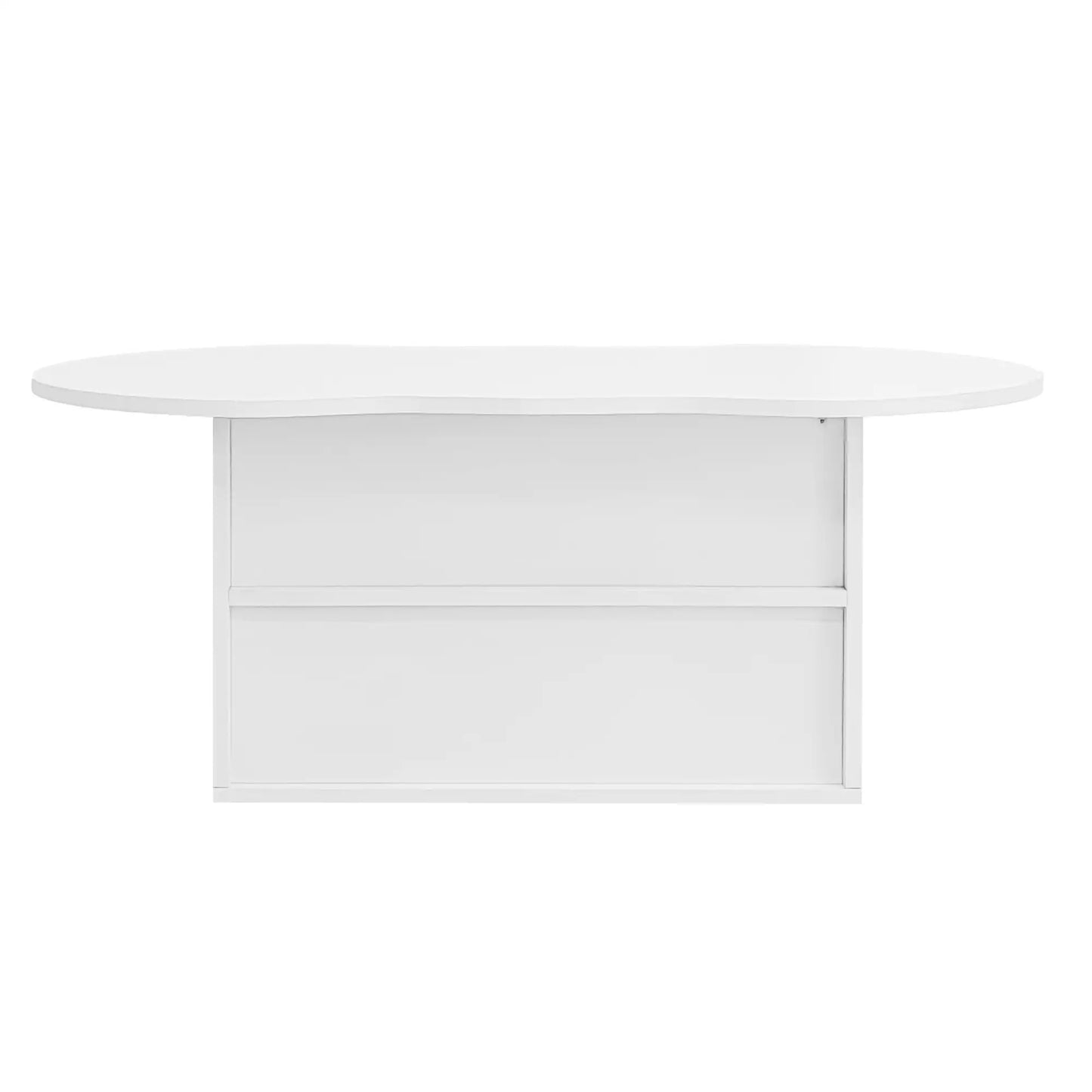 Coffee Table with Drawer, Open Storage, 39.5" L x 23.5" W x 15" H, White Coffee Tables at Gallery Canada