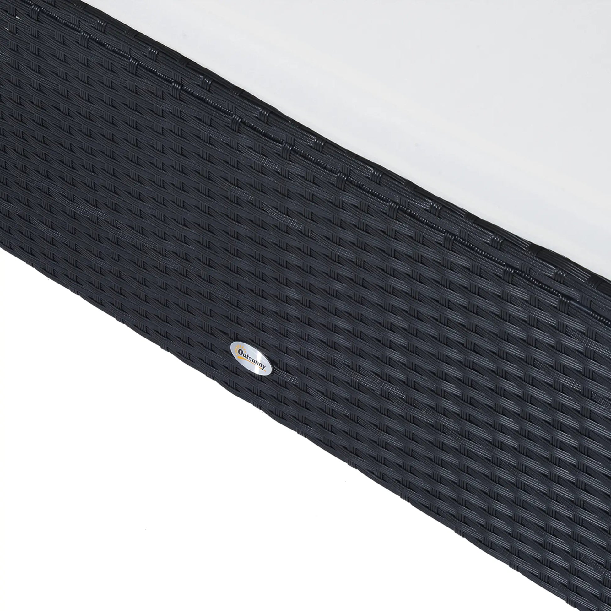 2-Piece Wicker Patio Set, Double Ottoman, PE Rattan, Cream White Patio Furniture Sets at Gallery Canada