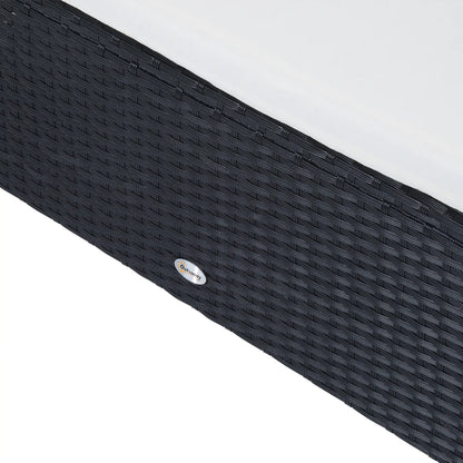 2-Piece Wicker Patio Set, Double Ottoman, PE Rattan, Cream White Patio Furniture Sets at Gallery Canada