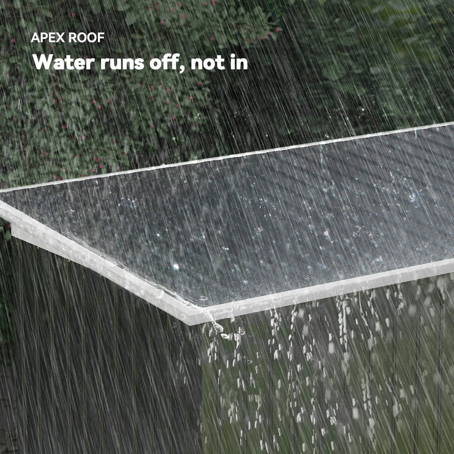 9x4 Outdoor Storage Shed, Galvanized Steel, Dark Grey Sheds at Gallery Canada