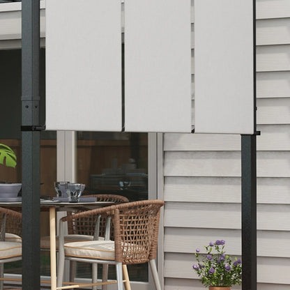 10' x 12' Metal Pergola With Retractable Canopy, For Garden Patio Pergolas at Gallery Canada