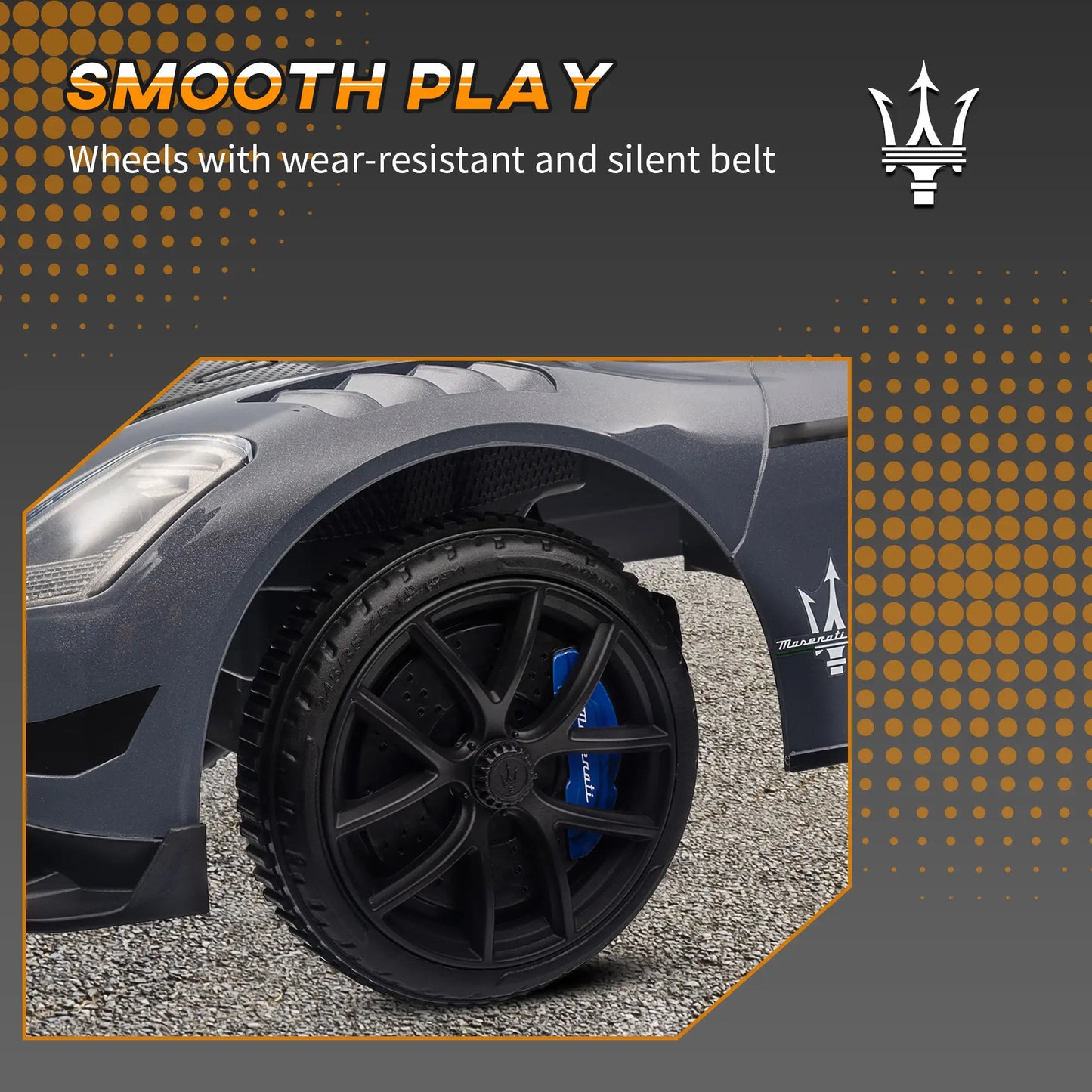 Maserati GT2 Baby Sliding Car, Storage, Music, Horn, 18-60 Months, Grey Push Cars for Toddlers at Gallery Canada