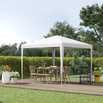 9' x 9' Portable Canopy Tent, Outdoor Gazebo, White Canopy Tents at Gallery Canada