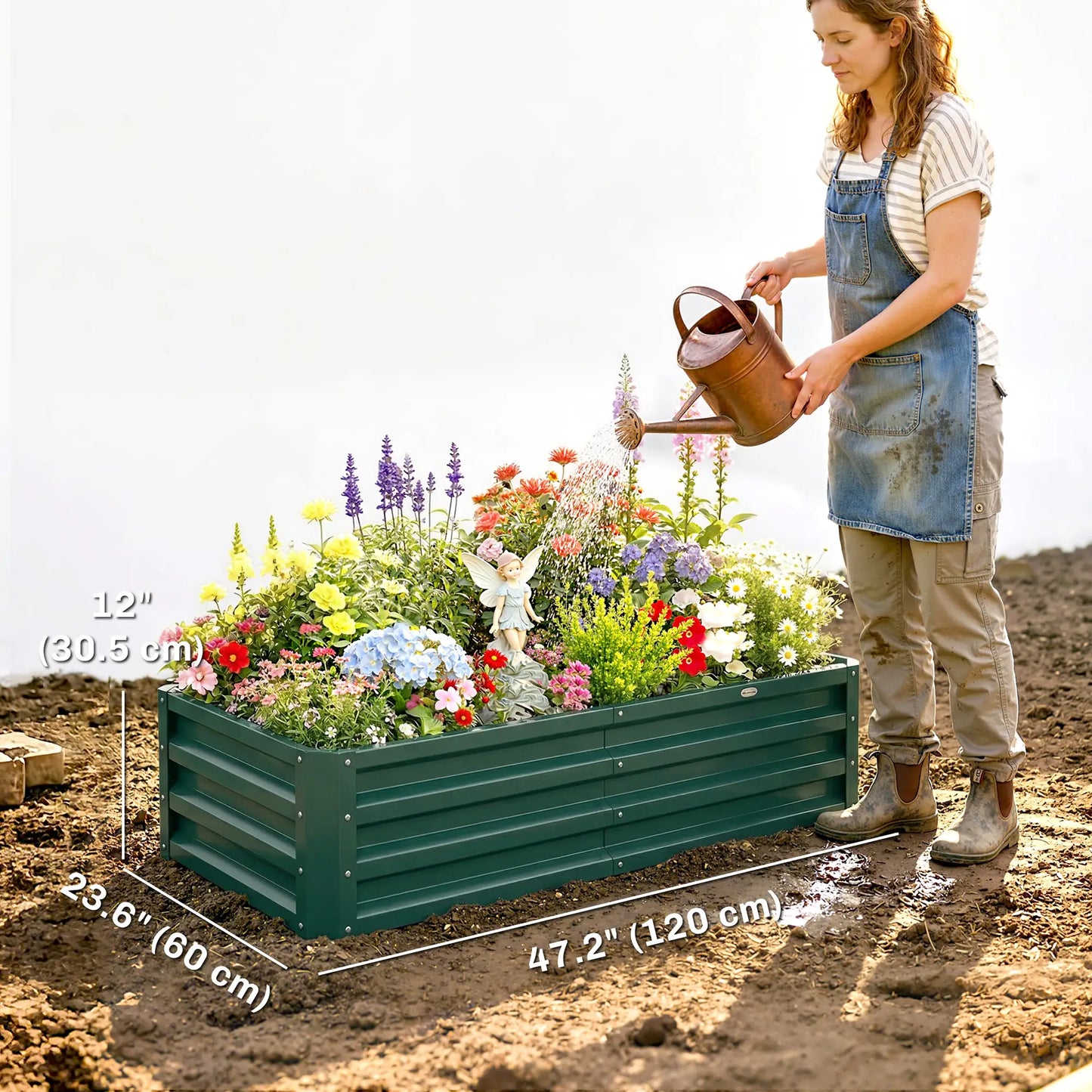 4' x 2' x 1' Raised Garden Bed, Set of 2 Galvanized Planter Box Galvanized Planter Boxes at Gallery Canada