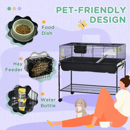 Small Animal Cage, Rolling Rabbit Hutch, Deluxe Pet Habitat Houses & Habitats at Gallery Canada