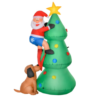 5.9ft Inflatable Christmas Tree, LED Lights, Indoor Outdoor Decor Christmas Inflatables at Gallery Canada