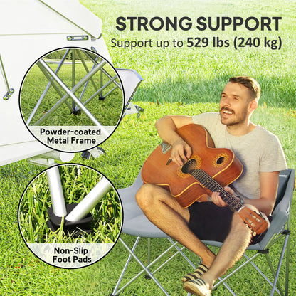 Double Camping Chair, Oversized Loveseat, Heavy Duty, Supports 529 lbs Picnic Tables & Camping Chairs at Gallery Canada