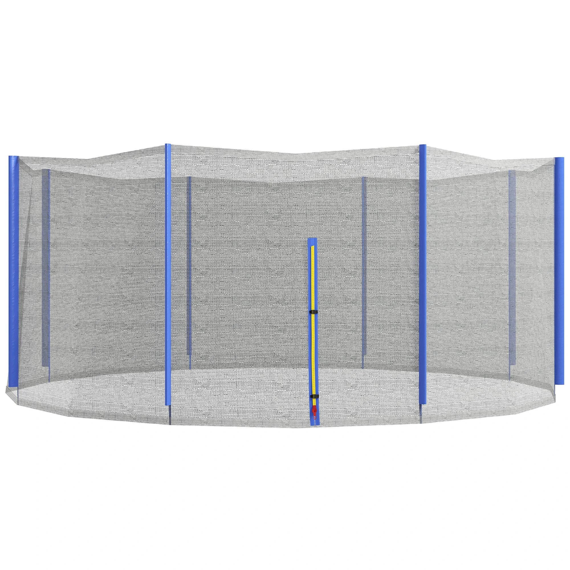 Trampoline Net Enclosure, Replacement with Zippered Entrance for 12ft Round Trampolines Blue and Black at Gallery Canada