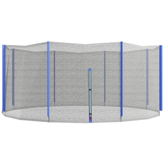 Trampoline Net Enclosure, Replacement with Zippered Entrance for 12ft Round Trampolines Blue and Black at Gallery Canada