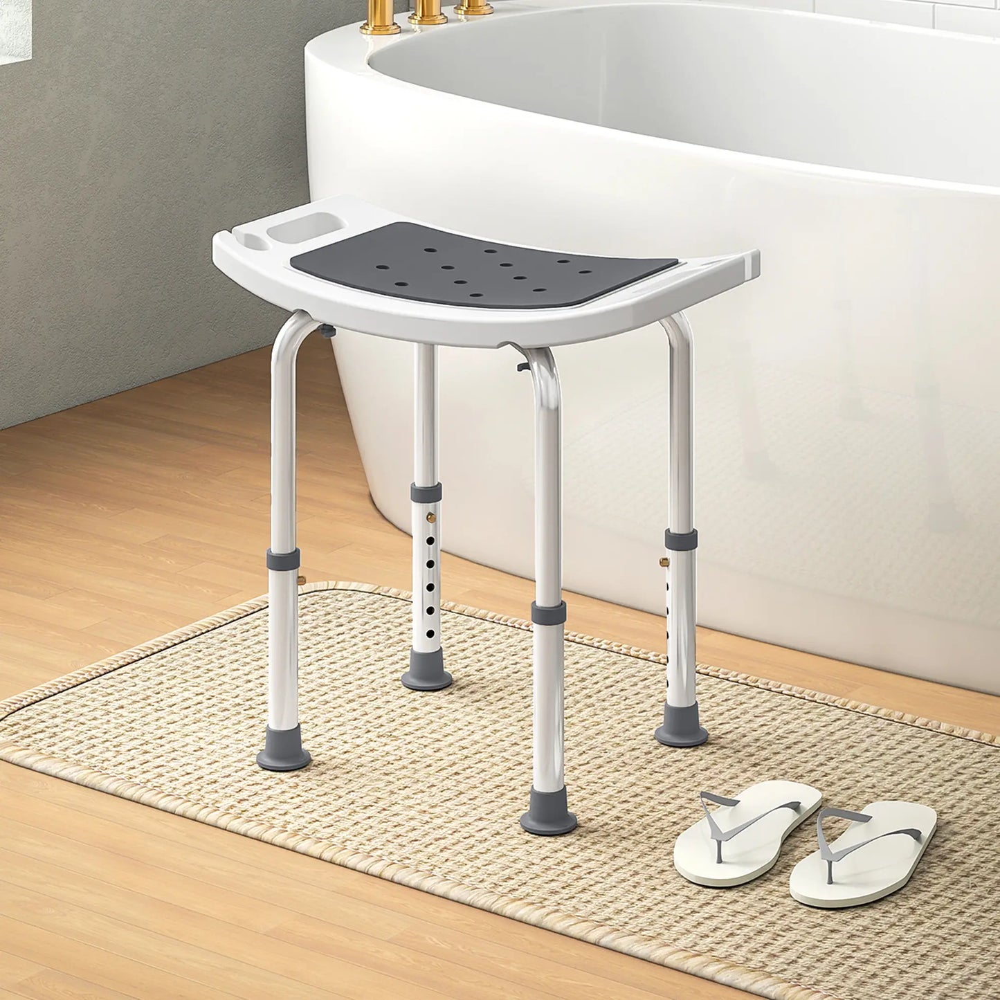 Height Adjustable Shower Chair, Padded Bath Seat For Seniors Bath Chairs at Gallery Canada