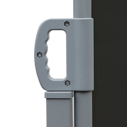 236" x 63" Outdoor Privacy Wall, Double Retractable Awning, Black Side Awnings at Gallery Canada