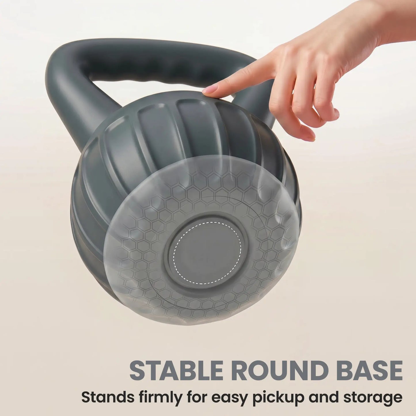 26 lbs Kettlebell With Non-Slip Handle, Home Gym Weight Lifting, Grey Strength Training Equipment at Gallery Canada