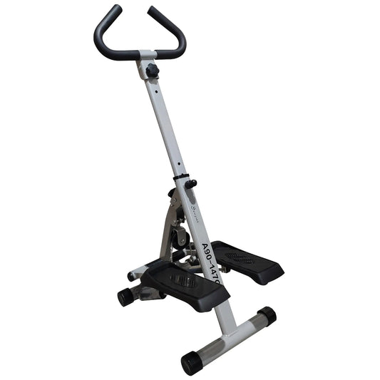 Height Adjustable Stair Stepper, LCD Monitor, Black Aerobic Equipment Black and Grey at Gallery Canada