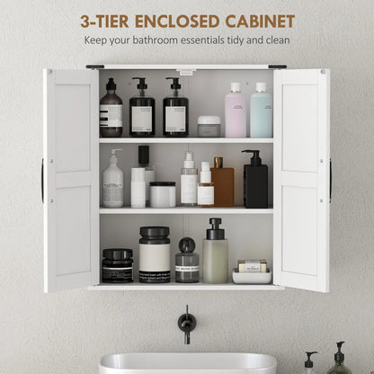 Wall Mounted Medicine Cabinet, Barn Doors, Adjustable Shelves, White Wall Mounted Cabinets at Gallery Canada