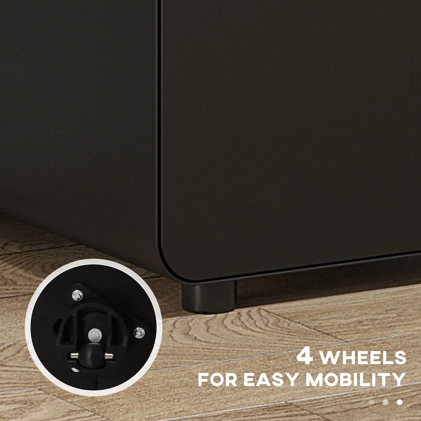 Lockable File Cabinet, Steel Filing Cabinet on Wheels for Legal, A4, Letter Size, Home Office Office Cabinets & Cupboards at Gallery Canada