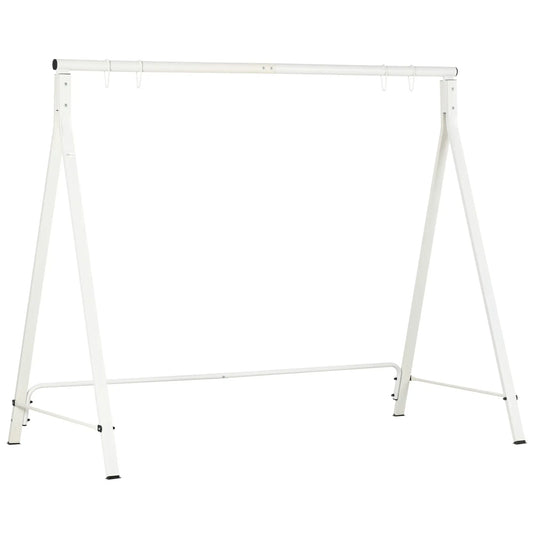 Metal Swing Stand, Hanging Chair Frame, 528 LBS, Backyard, Patio, Lawn, White Hammock Stands White at Gallery Canada