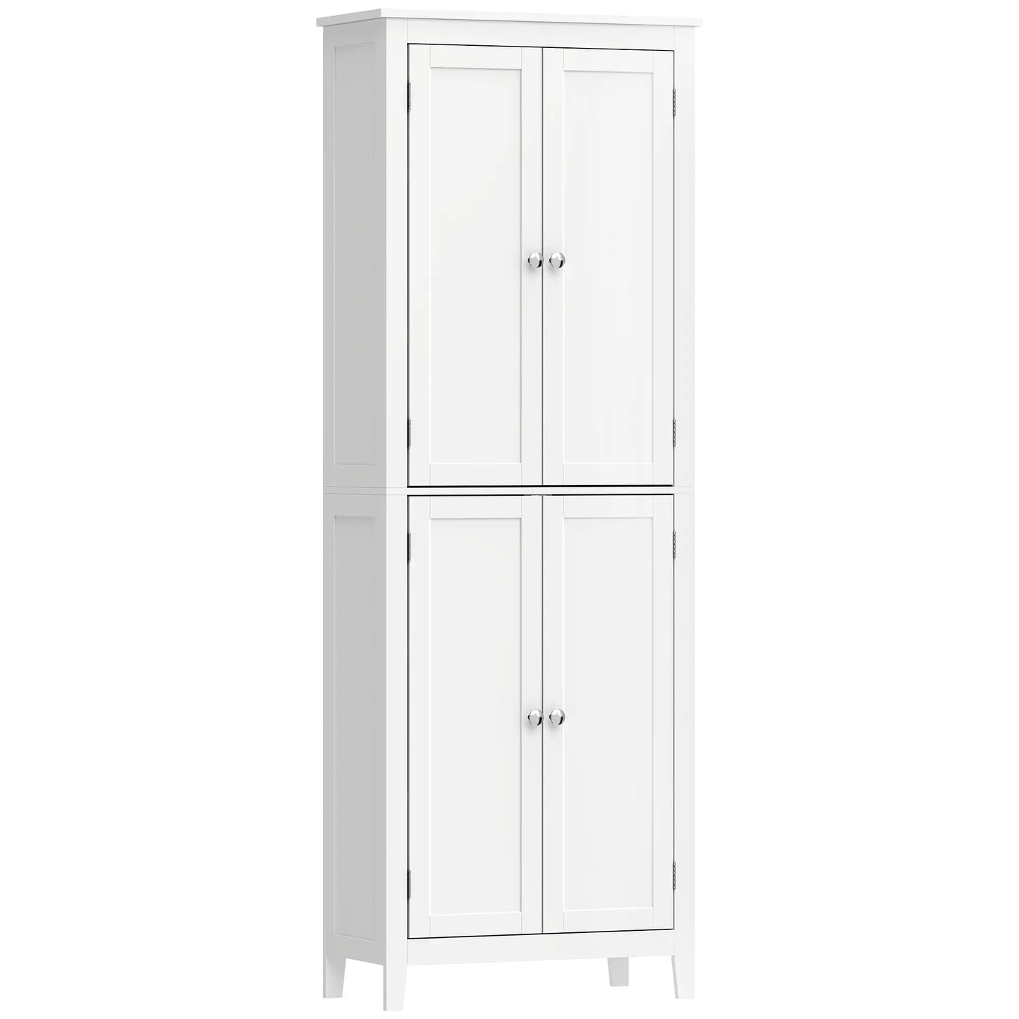 67" Tall Bathroom Storage Cabinet, Freestanding Narrow with Adjustable Shelves