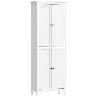 67" Tall Bathroom Storage Cabinet, Freestanding Narrow with Adjustable Shelves